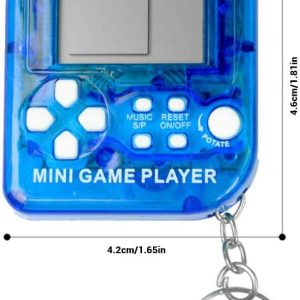 Pocket Mini Retro Electronic Game Console Keychain.